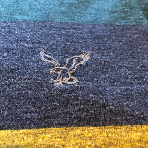 5/$20 American Eagle 🦅 Mens Small long sleeve T-shirt multicolor striped - Picture 4 of 5